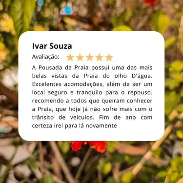 Avaliação de Carla Oliveira sobre localização perfeita e conforto